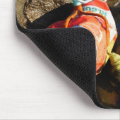 Vissende Fubby op een blikje aan de waterkant. マウスパッド (コーナー)