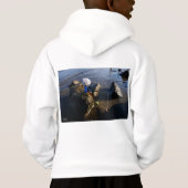 Vissende Fubby op een steen. (裏面)