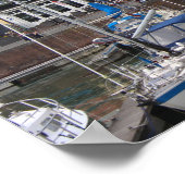 Vissershaven View、Vlissingen、オランダ ポスター (角)