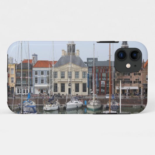 Vissershaven View、Vlissingen、オランダ Case-Mate iPhoneケース (裏面(横))