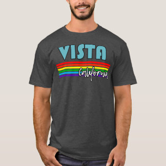 VistaカリフォルニアプライドVista LGBTギフトLGBTQスーポ Tシャツ