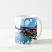 Vista do rio Douro porto portugal コーヒーマグカップ (正面右)
