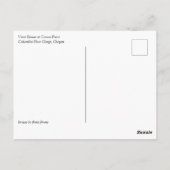 Vista House at Crown Point，オレゴンはがき ポストカード (裏面)