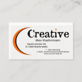 Vistenkarte "Creative" 名刺 (裏面)