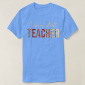 Visual Arts Teacher leopard Fall Autumn Lovers Tha Tシャツ (デザイン正面)