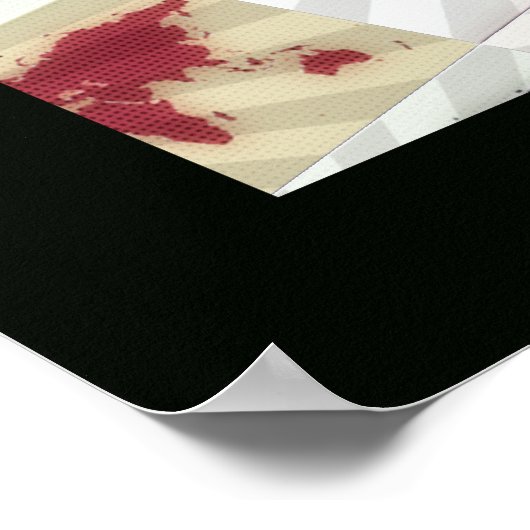 visual arts world map ポスター (角)