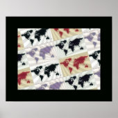 visual arts world map ポスター (正面)