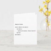 Visual Basic Hello World Greeting カード (黄色い花)