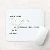 Visual Basic Hello World Greeting マウスパッド (マウス)