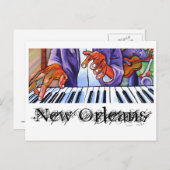 Visual Blues：アーティストカード：ニューオーリンズ ポストカード (正面/裏面)