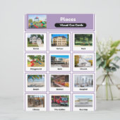 Visual Cue Cards – Realistic Purple Places Collect (スタンド正面)