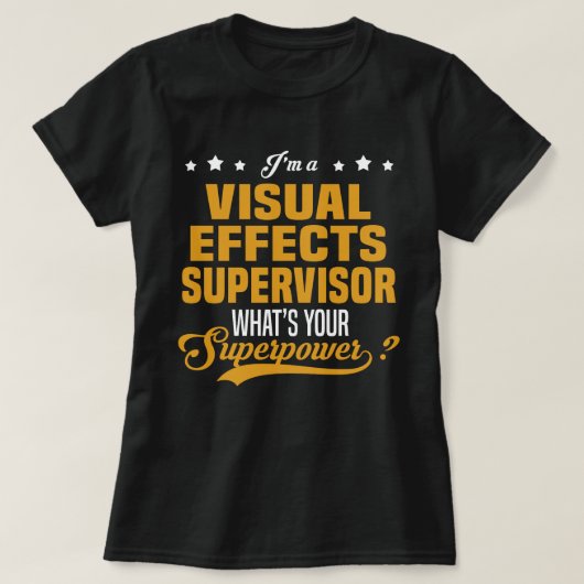 Visual Effectsスーパーバイザ Tシャツ (デザイン正面)