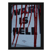 Visual Forte com Frase em Vermelho War is Hell ポスター (正面)