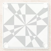 Visual Pull | Modern ガラスコースター (裏面)