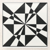 Visual Pull | Modern ガラスコースター (正面)