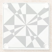 Visual Pull | Modern ガラスコースター (裏面)