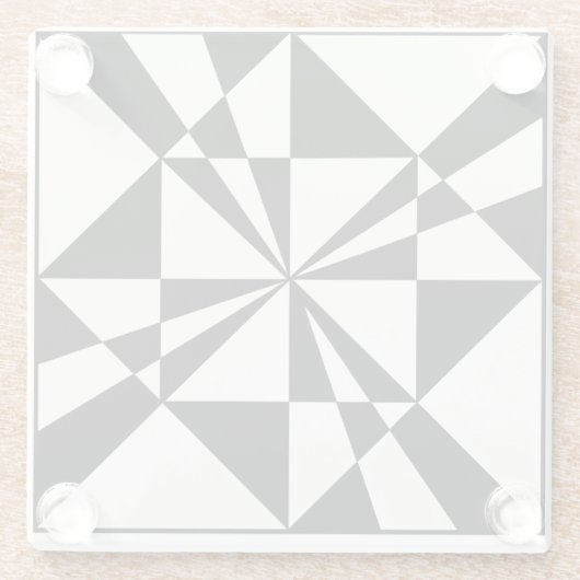 Visual Pull | Modern ガラスコースター (裏面)