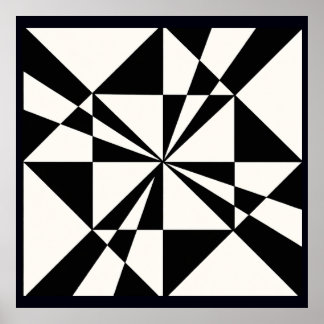 Visual Pull | Modern Stretched Canvas Print ポスター