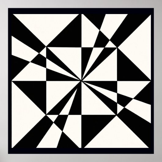 Visual Pull | Modern Stretched Canvas Print ポスター (正面)