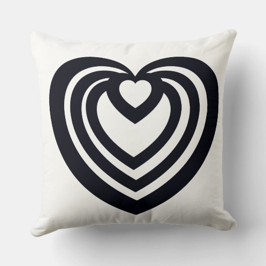 Visual Pull | Modern Throw Pillow クッション (裏面)