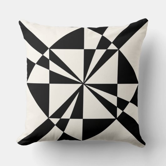Visual Pull | Modern Throw Pillow クッション (正面)