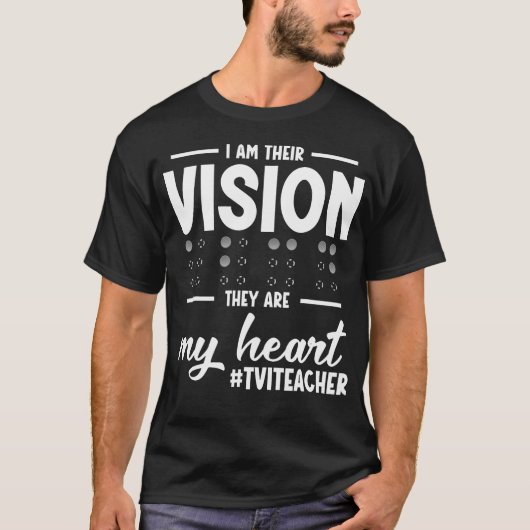 Visually Impaired Teacher Squad My Heart Vit Teach Tシャツ (正面)