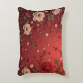 VisualNestフローラ枕シャム、枕ケース アクセントクッション (正面(垂直))