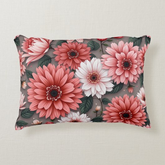 VisualNestフローラ枕シャム、枕ケース アクセントクッション (正面)