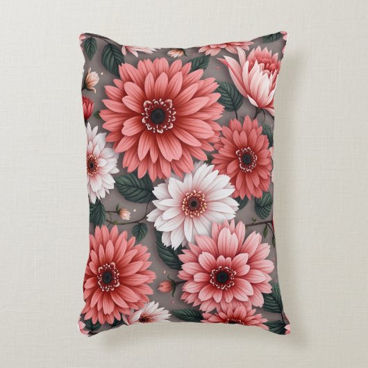 VisualNestフローラ枕シャム、枕ケース アクセントクッション (正面(垂直))