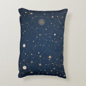 VisualNest Constellationlピローシャム、ピローケース アクセントクッション (裏面(縦))