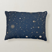 VisualNest Constellationlピローシャム、ピローケース アクセントクッション (裏面)