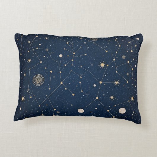 VisualNest Constellationlピローシャム、ピローケース アクセントクッション (裏面)