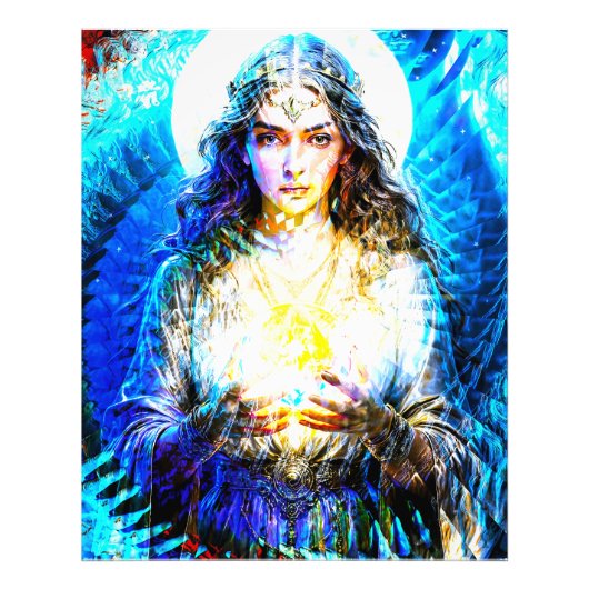 Visuelle Fraktale Vision einer Wahrsagerin フォトプリント (正面)