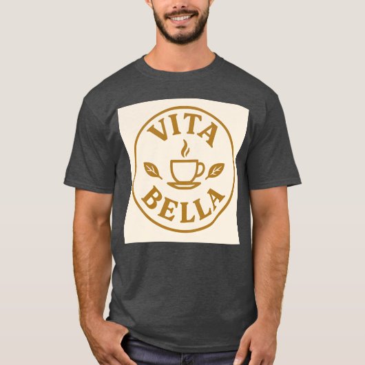Vita Bella コーヒーサークル ギフト Tシャツ (正面)
