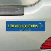VITA POTIOR LIBERTAS バンパーステッカー (車上)