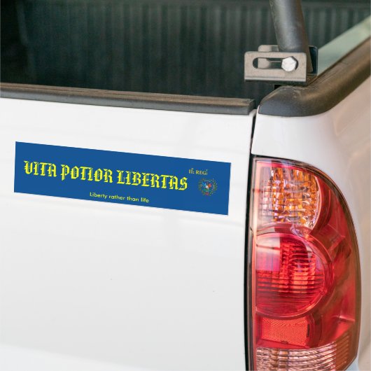 VITA POTIOR LIBERTAS バンパーステッカー (トラック上)