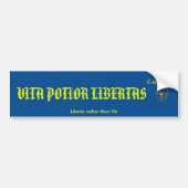 VITA POTIOR LIBERTAS バンパーステッカー (正面)
