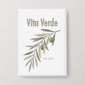 Vita Verde コレクション ホワイト 缶バッジ (正面)