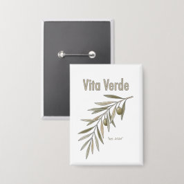 Vita Verde コレクション ホワイト 缶バッジ