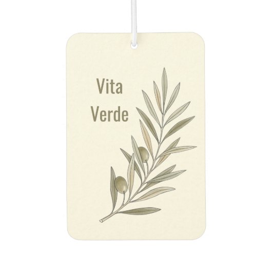 Vita Verde Collection Beige カーエアーフレッシュナー (正面)