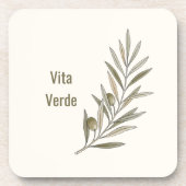 Vita Verde Collection Beige コースター (正面)
