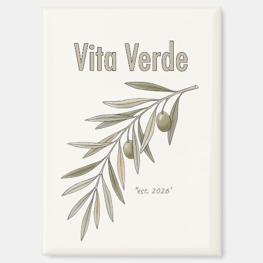 Vita Verde Collection Beige マグネット (正面)