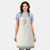 Vita Verde Collection Beige Apron エプロン (着用した状態)