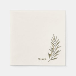 Vita Verde Collection White スタンダードカクテルナプキン