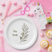 Vita Verde Collection White ペーパープレート (パーティー)