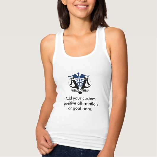 Vitaclotes前向きによる肯定の作成™ タンクトップ (正面)