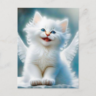 Vitage Kitten Angel ポストカード