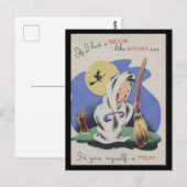 Vitage Spooky Halloween 5 ポストカード (正面/裏面)