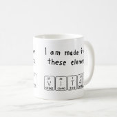 Vitali周期表名mug コーヒーマグカップ (正面右)