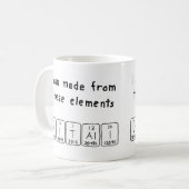 Vitali周期表名mug コーヒーマグカップ (正面左)